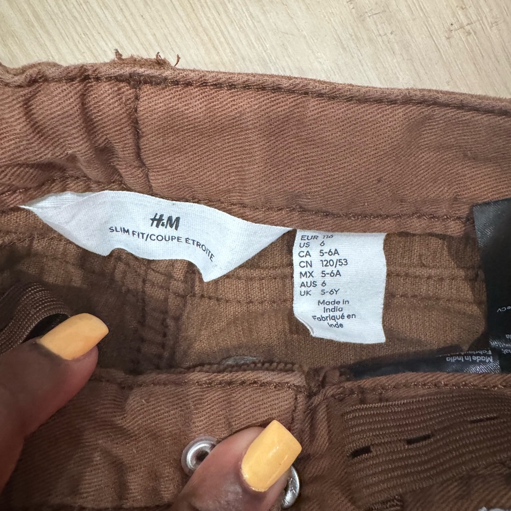 H&M brown corduroy pants